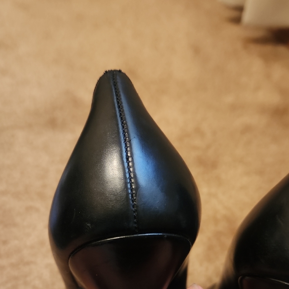 Yves Saint Laurent Black Patent Leather Tribtoo Platforms Heels - Picture 9 of 16